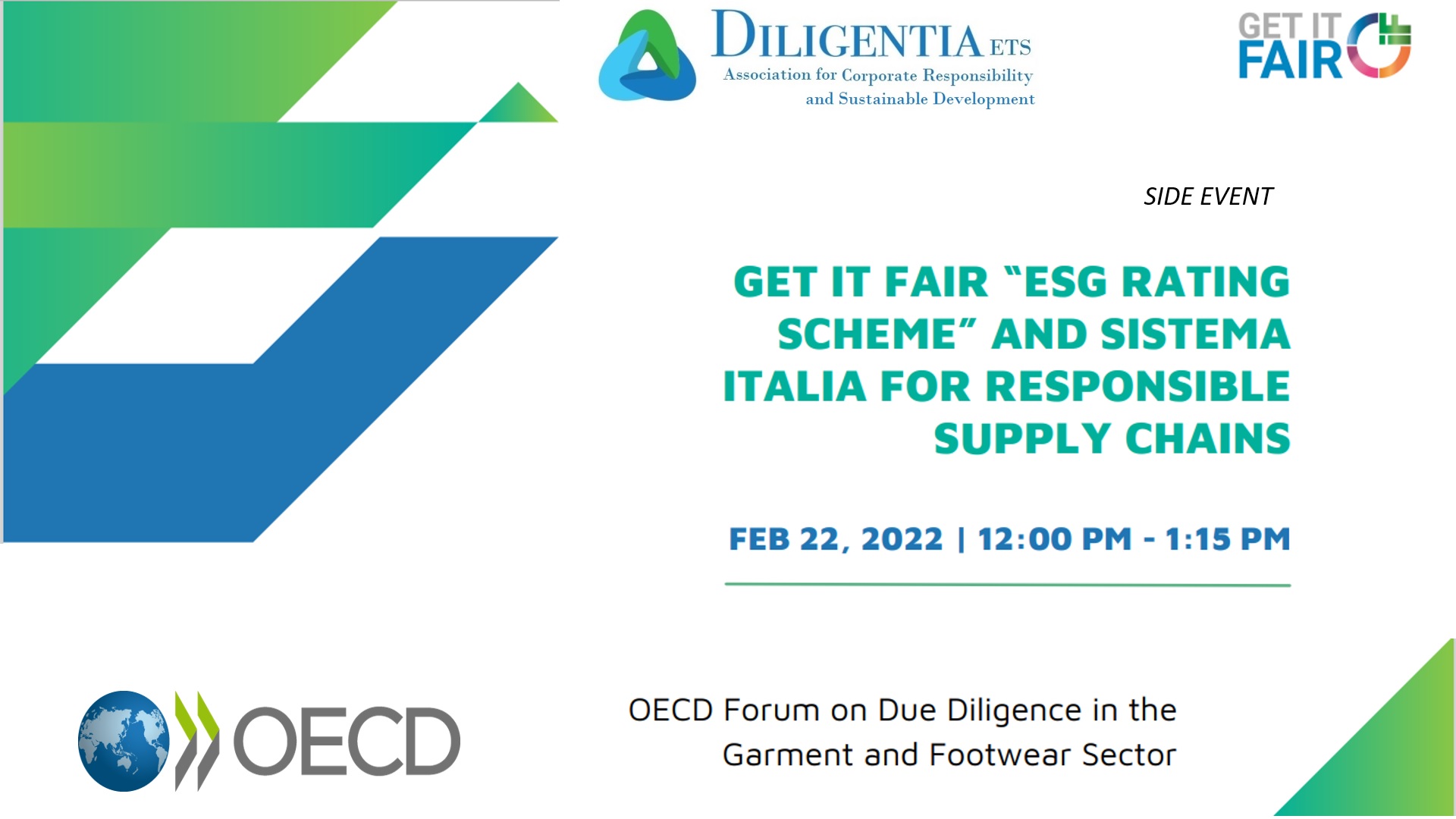 GET IT FAIR ESG Rating Scheme snd Sistema italia for a Sustainable Supply Chain